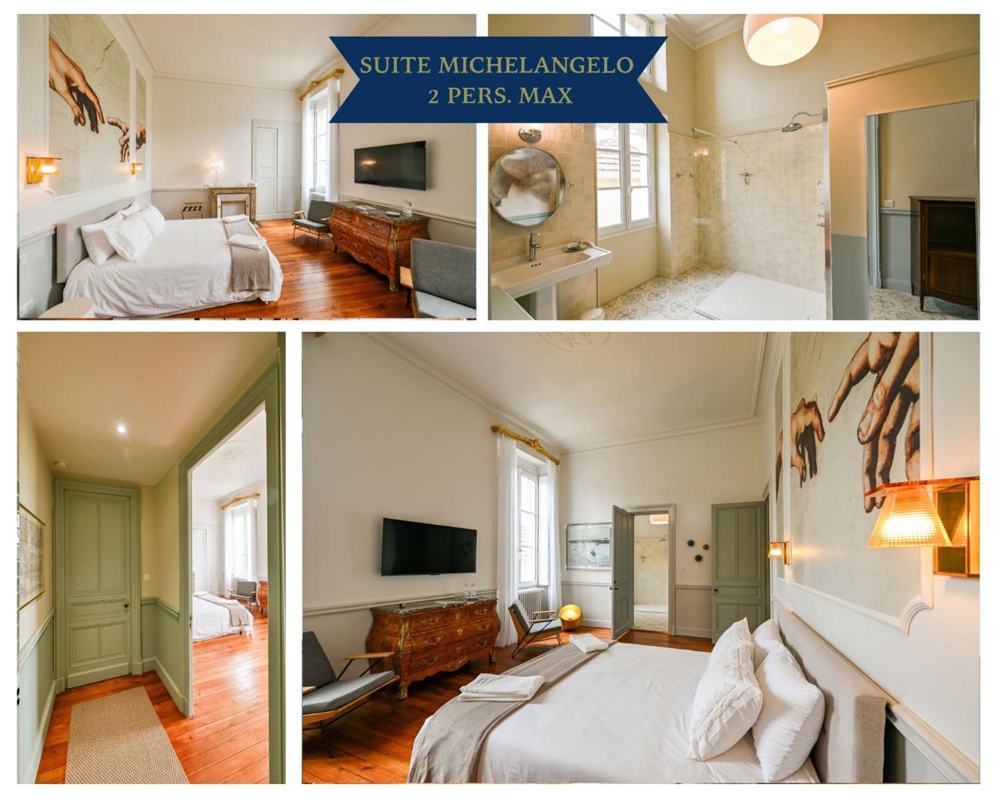 De L'Art A La Maniere - Chambre D'Hotes De Charme - 2 Suites Haut De Gamme - Ideal Couple & Famille - Piscine - Terrasse - Calme - 15Min Saint-Emilion - Experience Restauration D'Oeuvre D'Art Branne  Eksteriør bilde